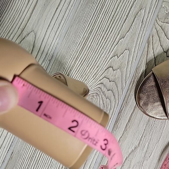 Seychelles Shabby Chic Rose Gold Peep Toe Sandals Heels Womens Size 6.5 NEW - Picture 13 of 13